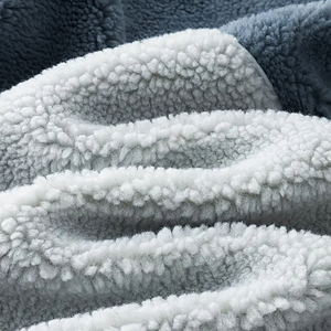 Custom Cotton Sherpa <b>Fleece</b> Hoodie <b>Jacket</b> Unisex Zip Winter Warm <b>Thick</b> Polar Sweatshirt Oversized Breathable Outdoor Streetwear - Product Image 5