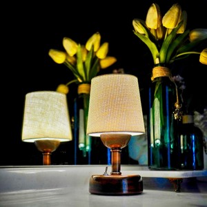 Traditional Crystal Table <b>Lamp</b> With White Pleated Shade And Gold Base For Indoor Lighting - Product Image 2