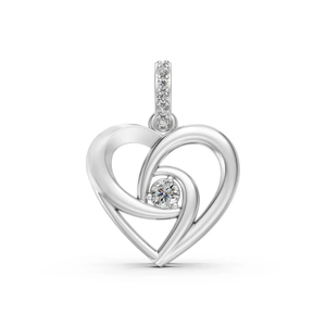 Colgante de Corazón en Espiral con Diamante de Laboratorio Certificado IGI en Oro de 10K, Diseño Minimalista para Uso Diario, Joyería para Mujer, Regalo, Fabricante al por Mayor, OEM, Personalizado - Product Image 4