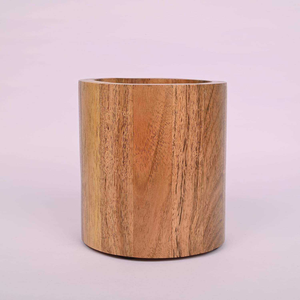 Porte-stylos de bureau en bois avec horloge pour la maison, le bureau ou le salon – Rangement pratique pour crayons - Product Image 4