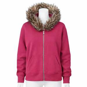 Sudadera con capucha vintage para hombre, de algodón orgánico retro, con logotipo personalizado, cuello desmontable con cremallera y capucha de piel sintética. - Product Image 5