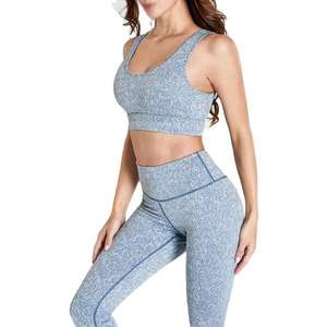 เลกกิ้งโยคะเอวสูงผ้ายืดสี่ทิศทาง ผลิตจากผ้าสแปนเด็กซ์/ไนลอน ดีไซน์ทันสมัยจากปากีสถาน - บริการรับผลิตแบรนด์ส่วนตัวสำหรับชุดออกกำลังกายและโยคะ - Product Image 5