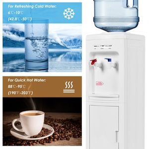 Dispenser d'Acqua Calda e Fredda a Caricamento dall'Alto con Blocco di Sicurezza per Bambini, Elettrico per Casa, Hotel e Uso Esterno - Product Image 6