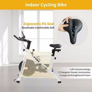 Vélo d'exercice d'intérieur avec coussin de siège confortable, écran LCD, vélo de spinning stationnaire pour l'entraînement cardio et la remise en forme à domicile - Product Image 3