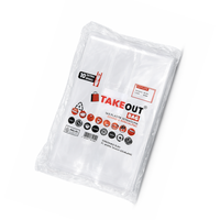 Sacs plastiques LDPE pour emporter, qualité alimentaire, transparents, réutilisables, extra petits 10x40cm, fabriqués en Indonésie