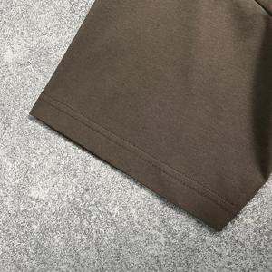 เสื้อยืดทรงบ็อกซี่ฟิตแบบเรกูลาร์ฟิต น้ำหนัก 220 กรัม ผ้าคอตตอน 100% สำหรับผู้ชาย แบบเรียบ ไหล่ตก สไตล์ลำลอง - Product Image 4