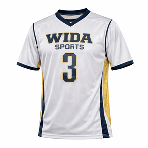 ชุดยูนิฟอร์มลาครอสแบบสั่งทำพิเศษสำหรับ OEM พร้อมเสื้อเจอร์ซีย์แบบซับลิเมชั่น กางเกงขาสั้นตาข่าย แห้งเร็ว สกรีนชื่อ/หมายเลขทีมตามสั่ง สำหรับผู้ใหญ่ทุกเพศ - Product Image 3