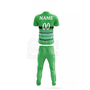 Conjunto de Uniforme de Cricket Personalizado con Números, Nombres y Logotipos Impresos, Tejido de Poliéster Transpirable de Alta Calidad, para Hombres Adultos - Product Image 3