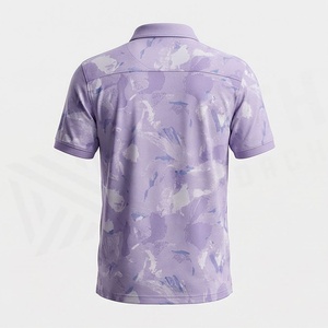 Camisas Polo de Manga Corta para Hombre con Logotipo Personalizado, Diseño de Ondas Geométricas, Transpirables, Deportivas, Casuales - Product Image 2