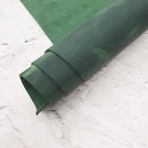 Premium Chrome Tanned Tree Green <b>Leather</b> Hide For Crafting <b>Leather</b> Goods Projects Perfect For Handbags Wallets And Accessories - Product Image 2