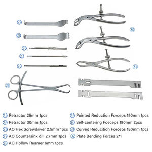 Kit d'instruments pour plaques de fixation orthopédiques des membres supérieurs pour la chirurgie osseuse, outils chirurgicaux en acier inoxydable de qualité chirurgicale par Grip Surgical - Product Image 3