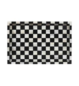 Plateau élégant fait main en os incrusté pour servir, idéal pour table à manger, table basse, décoration intérieure, cadeau écologique de qualité supérieure - Product Image 5