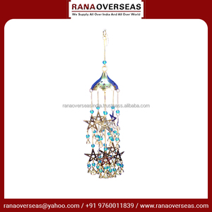 กระดิ่งลมโลหะทองเหลืองแบบแขวนสำหรับบ้านโรงแรมร้านอาหารกระดิ่งลมดาวห้าแฉกตกแต่งตามราคาตลาด - Product Image 3