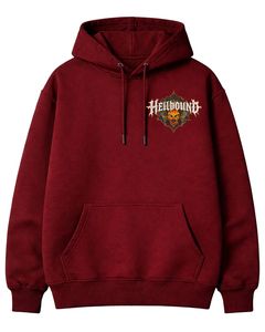 Sudadera con Capucha Personalizada con Gráfico Rojo Hellbound para Hombre, Sudadera Informal de Algodón y Felpa, Ropa Urbana, Fabricante Personalizado, Proveedor de Ropa al por Mayor - Product Image 1