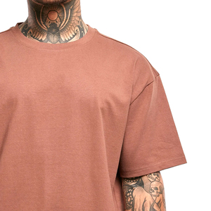 T-shirt tricoté surdimensionné pour homme, personnalisable, 100 % coton, confortable, doux, séchage rapide, respirant, dernière tendance, best-seller - Product Image 2