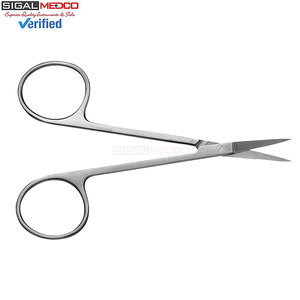 กรรไกรตัดเส้นเลือดแบบตรง 11.5 ซม. / 4.5 นิ้ว สแตนเลสสตีล เครื่องมือผ่าตัดขนาดเล็กแบบแมนนวล ความแม่นยำสูง ได้รับการรับรองมาตรฐาน CE - Product Image 4