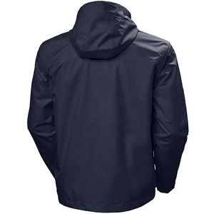 Veste de pluie pour homme sur mesure, col montant, coupe-vent, fermeture éclair, imperméable, vêtements d'extérieur, fourniture OEM - Product Image 1