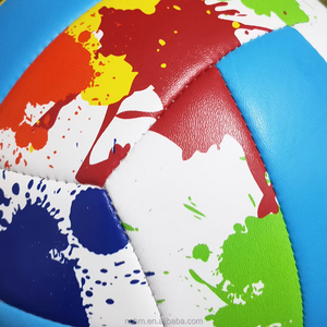 Ballon de volley-ball OEM en PU, taille officielle 5, personnalisé, ballon de volley-ball de plage en PVC et cuir PU, promotionnel, multicolore - Product Image 6