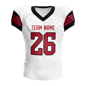 Maillot de football américain pour homme, col en V, manches courtes, gris, nom de l'équipe 35, impression sérigraphique, évacuation de l'humidité, coupe classique, toutes saisons - Product Image 2