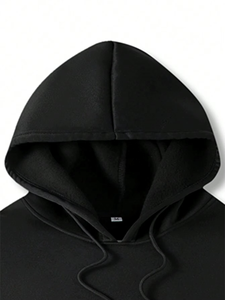 เสื้อฮู้ดผู้ชายพร้อมลายพิมพ์แบบกำหนดเอง เสื้อฮู้ดผ้าฟลีซเนื้อนุ่มสบายสำหรับผู้ชาย ผลิตจากผ้าฝ้าย 100% - Product Image 2