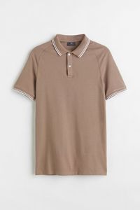 Polo en coton pour homme à manches courtes avec col contrastant et boutons sur le devant, décontracté, pour le golf - Product Image 2