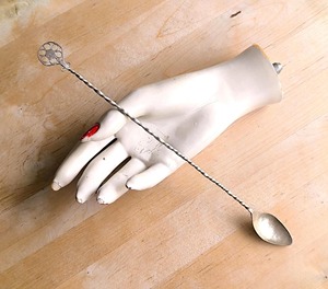 Cuillère à bar en acier inoxydable de qualité supérieure avec manche torsadé, élégante, pour mélanger les cocktails, accessoire professionnel pour le service des boissons - Product Image 6