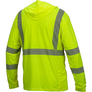 Veste de travail réfléchissante avec logo personnalisé, poches et fermeture éclair, fournisseur australien, sweat-shirt de sécurité fluorescent bicolore pour hommes - Product Image 5