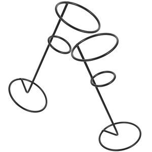 Support de présentation en métal pour cornets de crème glacée avec porte, taille personnalisable, prix abordable, produit très vendu - Product Image 1