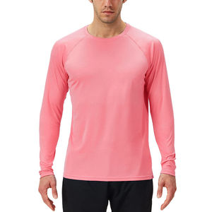 Camiseta de Compresión de Manga Larga para Hombre, de Secado Rápido, Transpirable, de Spandex/Poliéster, Estilo Personalizable, Protección UV - Product Image 1