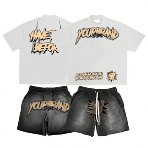 Ensemble de vêtements de mode, streetwear, pull, broderie personnalisée, logo, haute qualité - Product Image 1