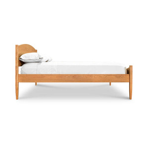 Wholesale Mid-Century Modern Arched Solid Wood <b>Bed</b> | Crescent Headboard & Footboard <b>Platform</b> <b>Bed</b> - Product Image 2
