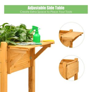 Kit de jardinière surélevée avec 8 compartiments et plateau pliable pour vos pots et jardinières - Product Image 5