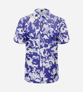 เสื้อกอล์ฟแบบติดกระดุมสำหรับผู้ชาย พิมพ์ลายแบบซับลิเมชั่นเต็มตัว ผลิตจากโพลีเอสเตอร์ผสมสแปนเด็กซ์คุณภาพสูง เสื้อกอล์ฟสั่งทำได้ ขายส่งจากเวียดนาม - Product Image 4