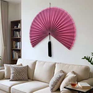 Abanico Decorativo Grande de Bambú para Colgar en la Pared, Ideal para Cabeceras de Dormitorio, Sala de Estar y Decoración de Resorts, Hecho en Vietnam por KINGCRAFTVIET - Product Image 1