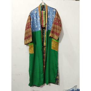 ชุดกิโมโนผู้หญิงแบบใหม่สไตล์วินเทจ ผ้าไหมสั่งทำพิเศษ ชุดคลุมสำหรับเพื่อนเจ้าสาว ชุดนอนผ้าไหม ชุดคลุมชายหาด กิโมโนยาวพร้อมเข็มขัด - Product Image 6