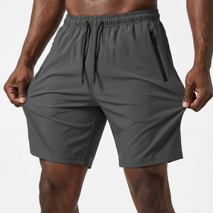 Shorts de sport pour hommes, légers et respirants, pour l'entraînement en salle de sport, taille élastique, vêtements de fitness décontractés - Product Image 1