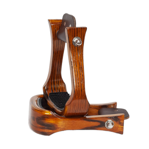 Estribos de Madera para Montar a Caballo, Reposapiés Ecuestres Hechos a Mano, Soporte de Madera Natural - Product Image 1