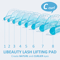 Pads de rehaussement de cils japonais sans colle pour salon, 8 tailles, pour lamination, auto-adhésifs, rouleaux de permanente