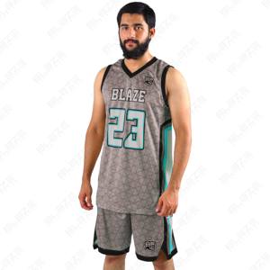 Tenue de basketball Blaze Fight Wear personnalisée de haute qualité 100% polyester antibactérien respirant unisexe pour adultes, shorts d'été OEM - Product Image 1