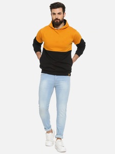 Sudadera con Capucha para Hombre, Diseño Color Block, Corte Regular, Informal, Tejido de Algodón, para Otoño - Product Image 2