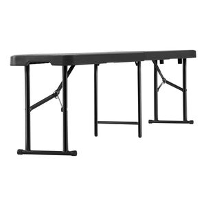 Panca Pieghevole Portatile da 6 Piedi con Seduta Liscia in HDPE, Panca in Plastica per Interni/Esterni, Ideale per Picnic, Feste, Campeggio e Pranzo - Product Image 4