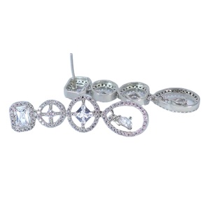 White Moissanite <b>Diamond</b> <b>Necklace</b> Beautiful Customized Moissanite Engagements <b>Necklace</b> & Other <b>Diamond</b> Jewelry - Product Image 3