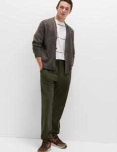 Pantalon de jogging en molleton pour homme, coupe confort personnalisée, respirant, taille élastique avec cordon de serrage, décontracté, pour la détente et le fitness - Product Image 4
