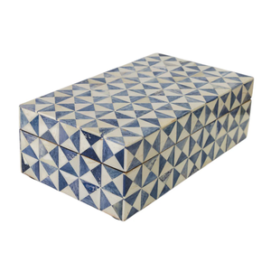 Caja Decorativa de Madera Negra con Incrustaciones de Hueso, Organizador de Joyas Hecho a Mano, Logotipo Personalizado, 30x20x10 CM, Certificado EPCH, Decoración para el Hogar, Coleccionables - Product Image 1