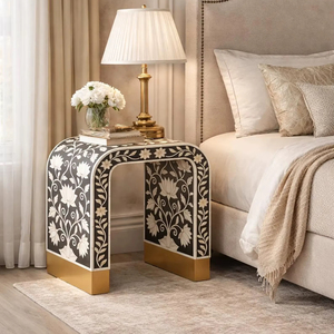 ILAHI's Bone Inlay <b>Drawer</b> Modern Design Agate Detailing <b>Storage</b> Portable Home Furniture - Product Image 1