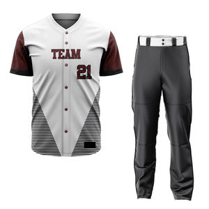 Uniforme de Béisbol de la Mejor Calidad a Precio Accesible para Hombre y Mujer / Uniforme de Béisbol de Poliéster de Alta Calidad con Nuevo Diseño - Product Image 1
