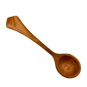 Louche en bois artisanale, finition lisse, durable, manche long, résistante à la chaleur, ustensile de cuisine naturel pour cuisiner et servir - Product Image 1