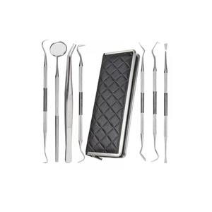 Kit de Instrumentos de Higiene Bucal de Acero Inoxidable de Grado Médico de 7 Piezas, Juego de Instrumentos Básicos para Examen Dental con Certificación CE - Product Image 1