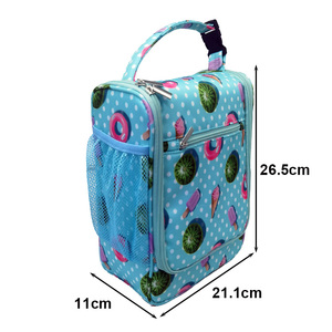 Wilson Sturdy Insulated Polyester Snack Organizer Bento <b>Box</b> Zipper Closure PEVA Lining School Kids Office Women Picnics Work - Product Image 4