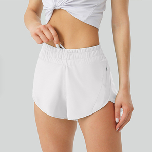 Shorts de Yoga para Mujer, Spandex/Nailon, Cintura Alta Elástica, Secado Rápido, Elásticos en Cuatro Direcciones, Shorts Deportivos para Correr con Bolsillos - Product Image 2